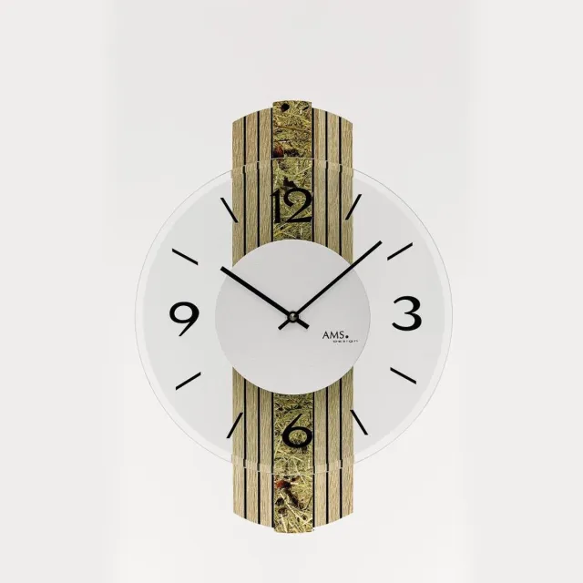 AMS wandklok / Quartz uurwerk 9674 Bruin