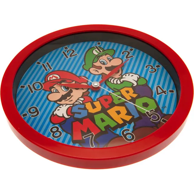 Super Mario Wall Clock - Wandklok - 24cm Multi