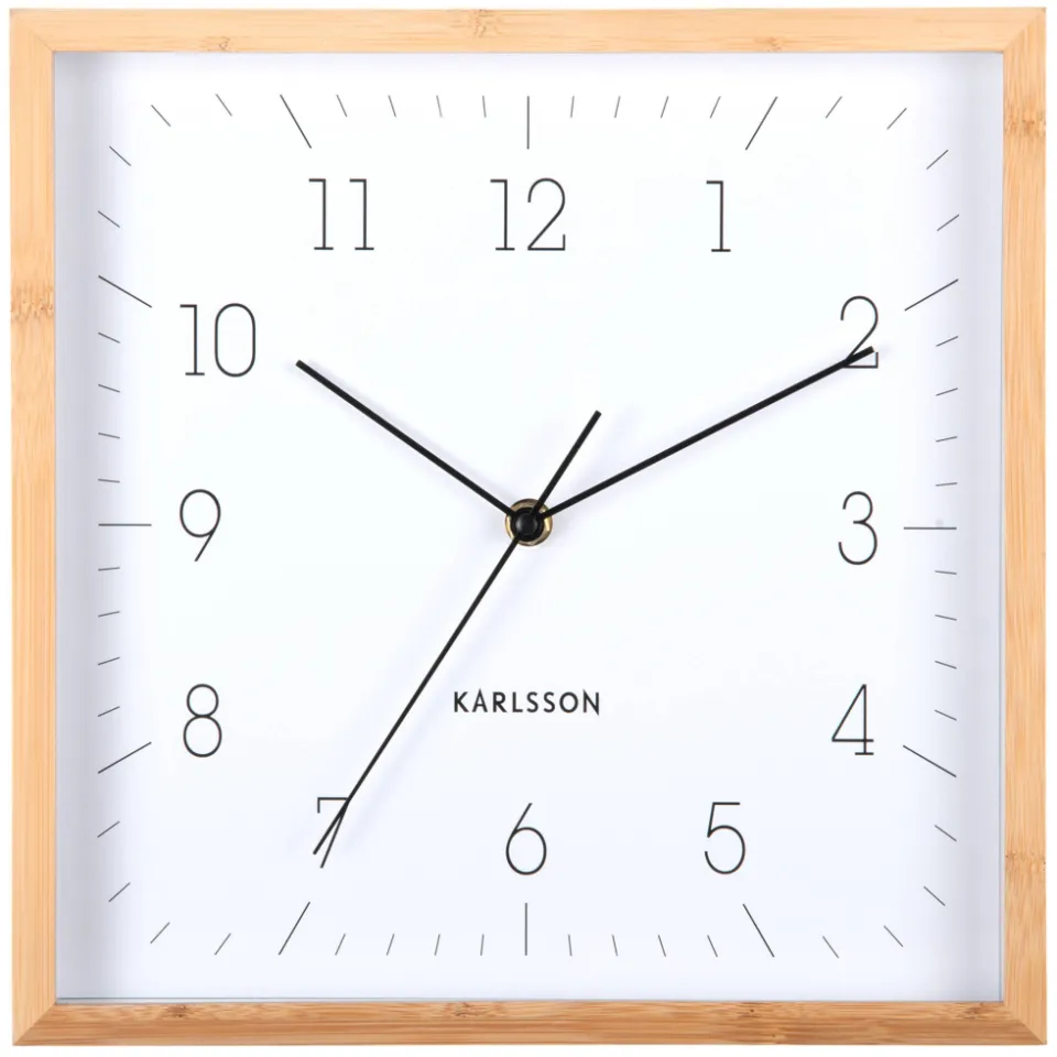 Karlsson wandklok Neat Cuadrado wit