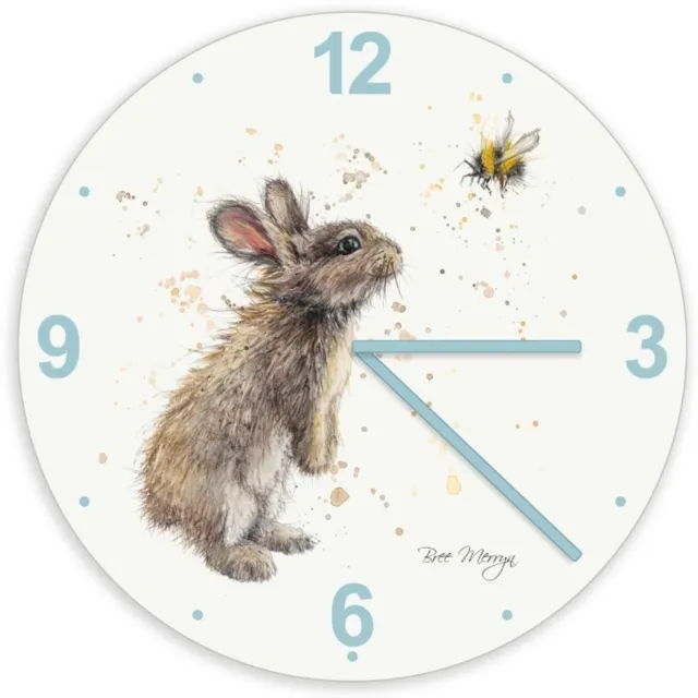 Bree Merryn Klok Bumble&Buddies - Bree Merryn - wandklok konijn met bij Multi colour