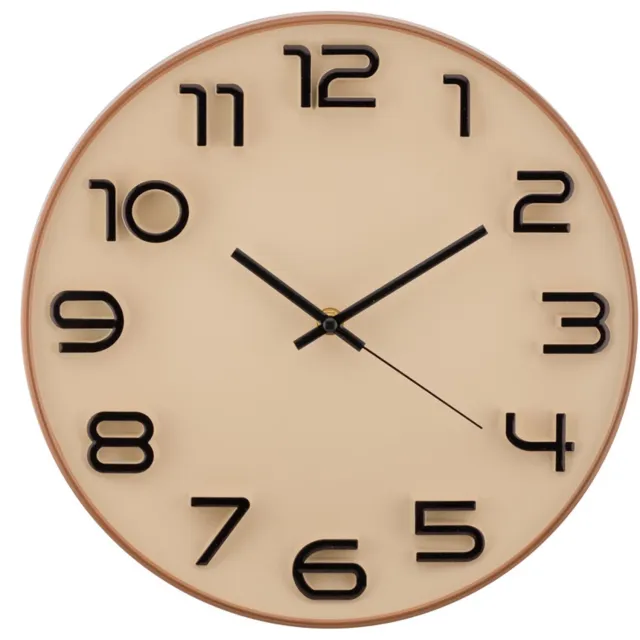 homebound by ky Wandklok Bono 30cm beige