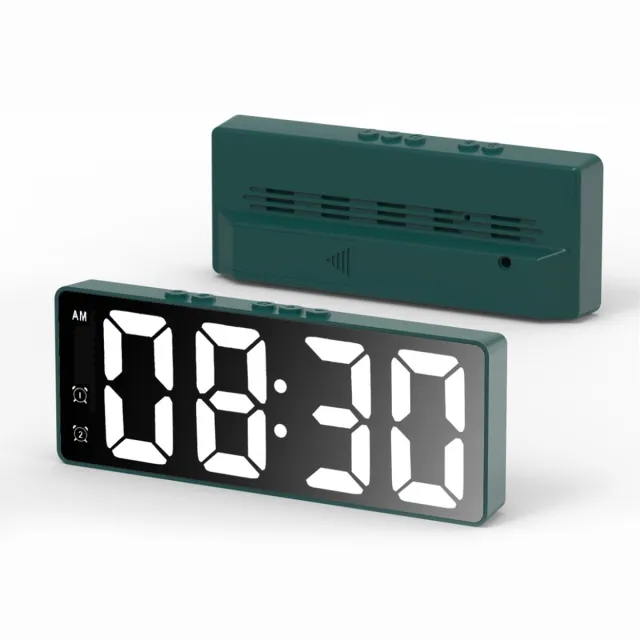 Ynkkvre Digitale wekker - Wekker - Digitale klok - Alarmklok - Groot Scherm Met Temperatuurweergave En 12/24Uursmodus - 1 - Voor Thuis/Groente