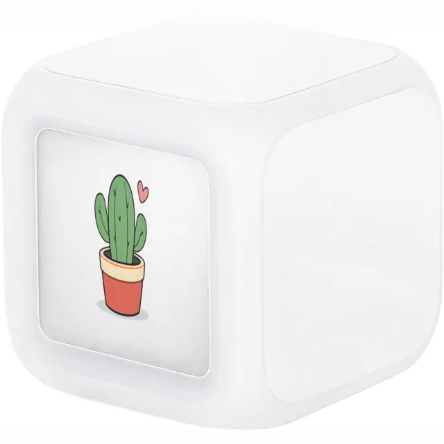 Mr Cadeautjes Digitale wekker - design Een subtiel liefdescadeau met een compacte handgeschreven we | cadeau Wit