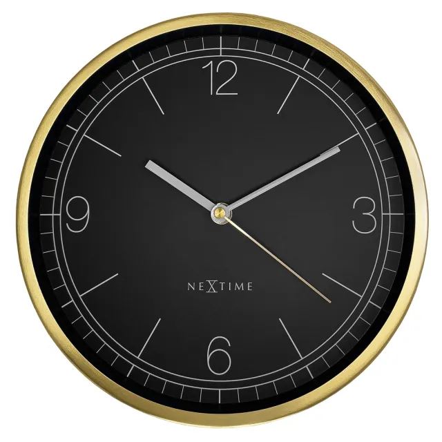 NeXtime Clocks NeXtime Bolero wandklok 25 cm in 4 kleuren - Black Zwart