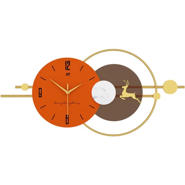Thuys Klok – Wandklok Modern – Klokken – Industrieel – Oranje