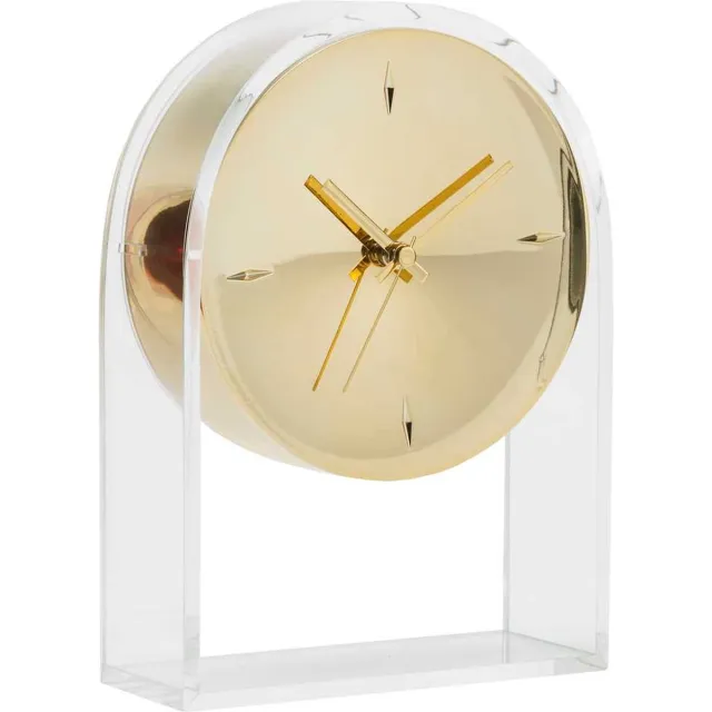 Kartell Air Du Temps Klok Crystal/gold goud