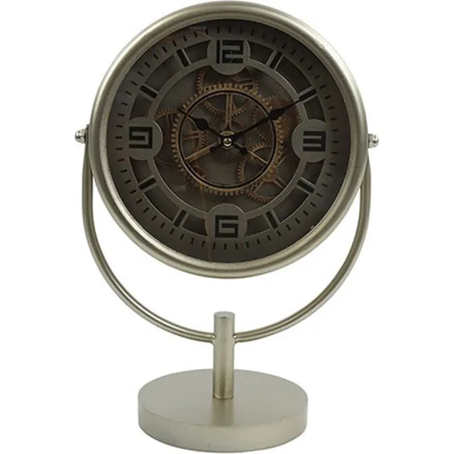 Countryfield Tafelklok William zilver - L16B27H40CM