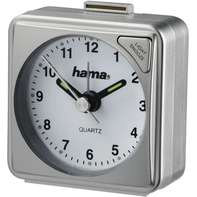 Hama wekker- A50 - Reiswekker- Zilver