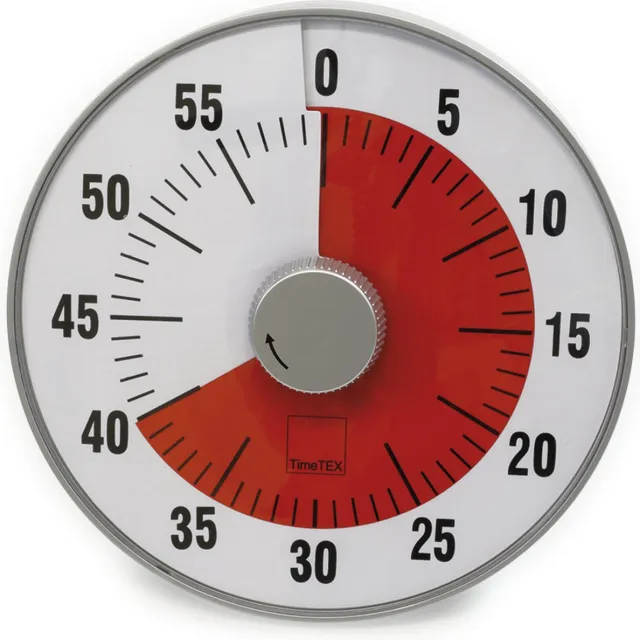 TimeTEX Timer - geluidloos Blauw