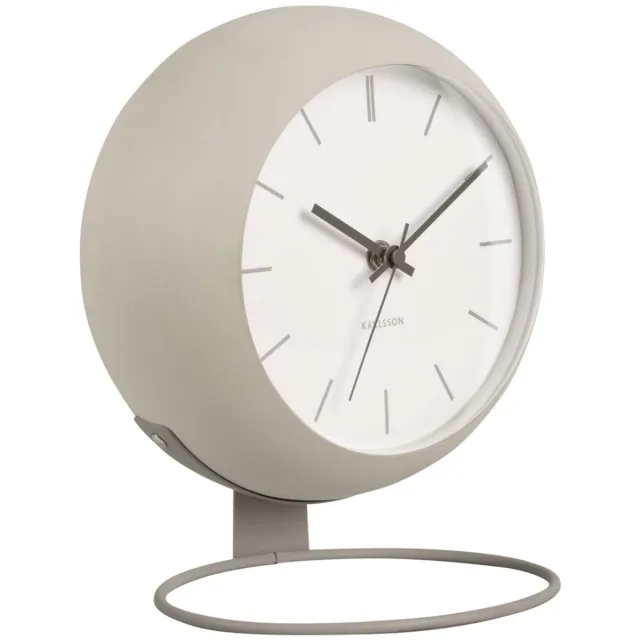 Karlsson Tafelklok Nirvana Globe - Grijs - Ø21cm - Modern
