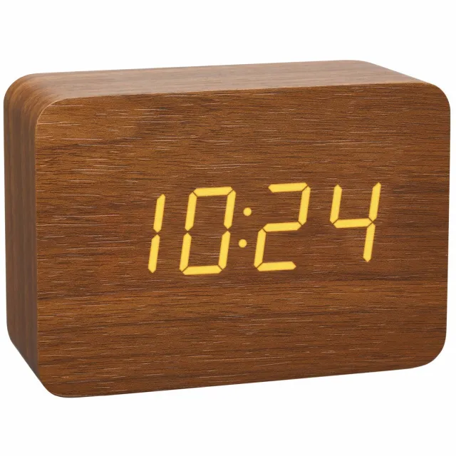 TFA Dostmann 60.2549.08 - Wekker - Alarm - Hout - Licht - Bruin