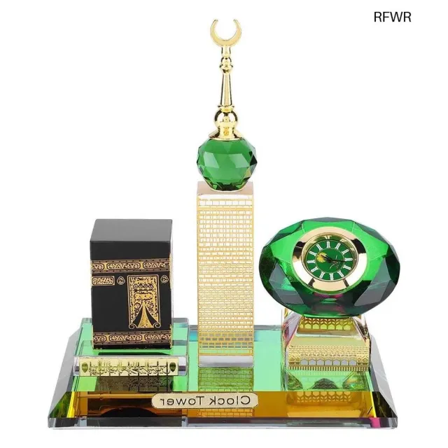 RFWR Klok met Kaaba Model voor Thuisdecoratie en Islamitische Architectuur