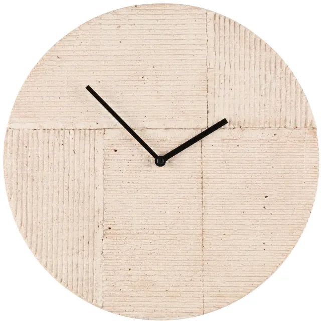 4Living Betonnen klok ALEX, Ø 36,5 cm beige