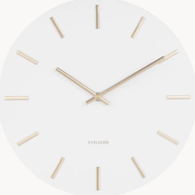 Karlsson Wandklok Charm Wit