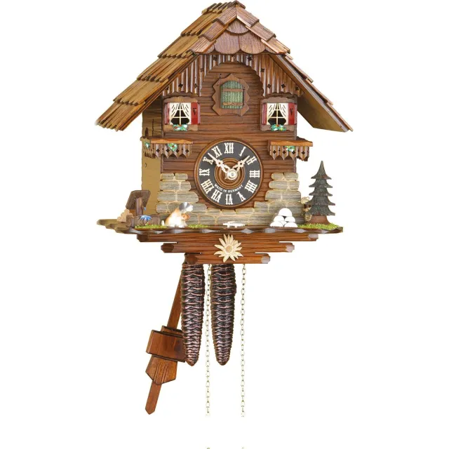 Trenkle 8501 - Chalet-Koekoeksklok - 8-daags kettinguurwerk - Kuckuck Classic bruin