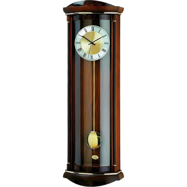 AMS 5080/1 - Klok - Hout - 26x82 cm - Bruin