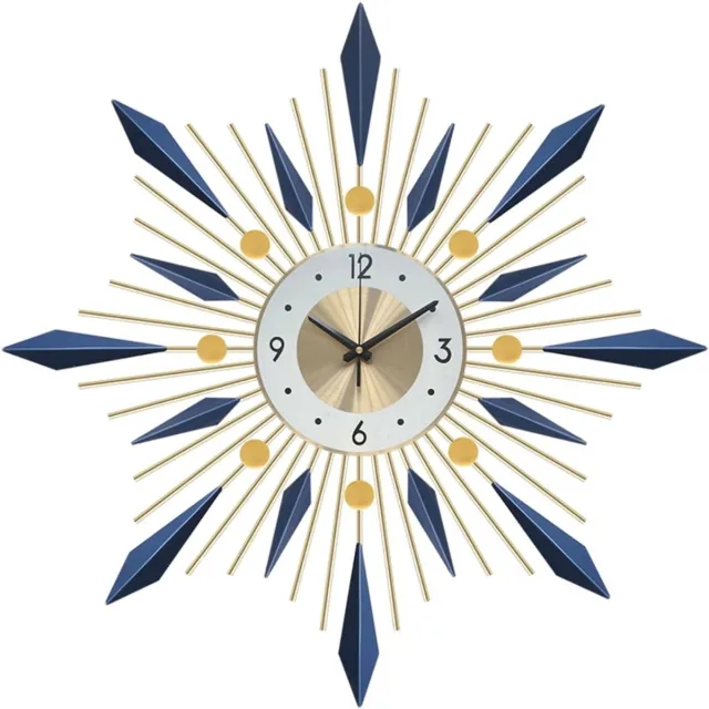 Thuys Klok – Wandklok Modern – Klokken – Industrieel – Wit En Blauw Wit + Blauw