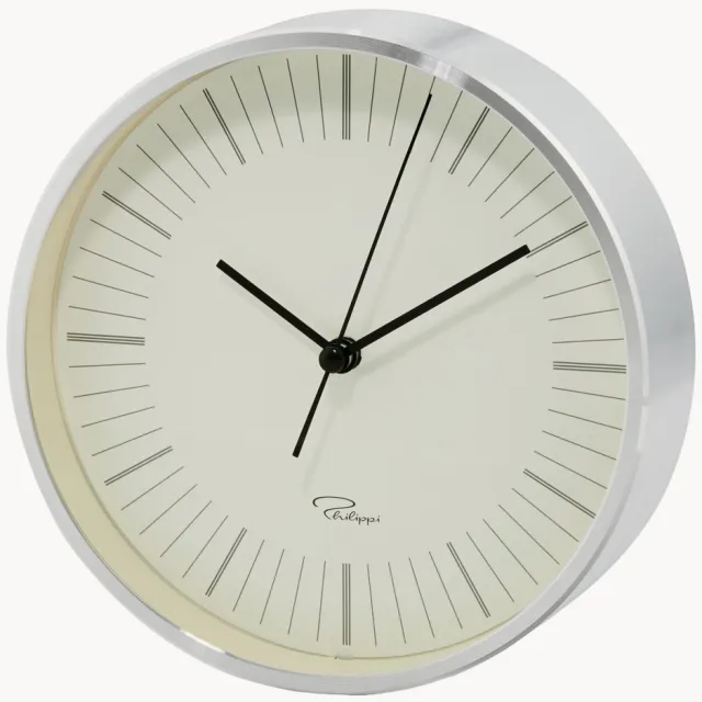 Philippi Wandklok Tempus, Ø 15 cm Zilverkleurig