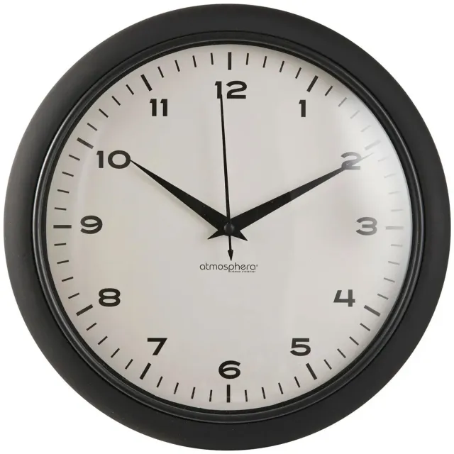 Atmosphera Klassieke wandklok CLARRISE, Ø 28 cm Zwart