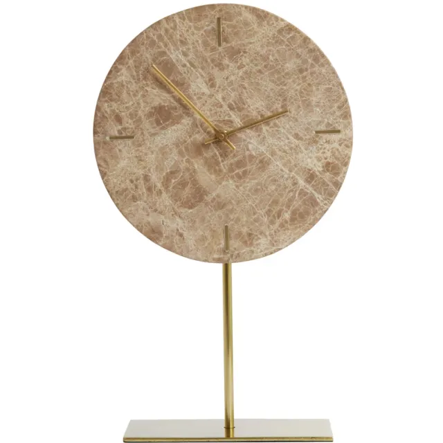 Light & Living Moreno tafelklok bruin