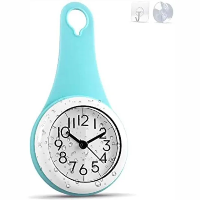 Missan Online Douche klok - Badkamerklok - Badkamer Klok Waterdicht - Douche klok - Badkamer klok - Keuken klokje Blauw - 1