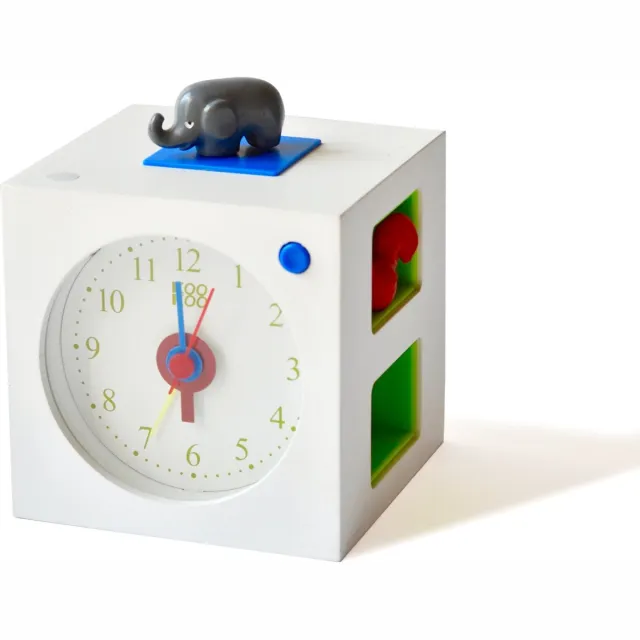 KOOKOO KidsAlarm, kinderwekker met dierengeluiden wit