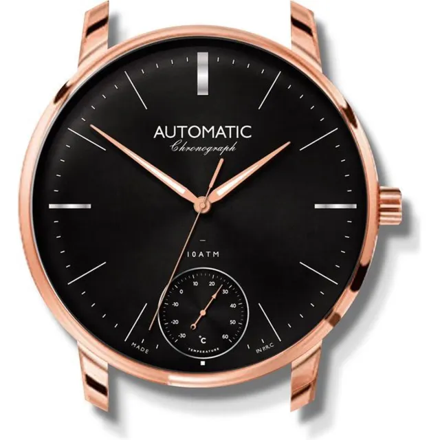 LW collection Wandklok Horloge Design 50 cm Rosegoud - Horloge klok