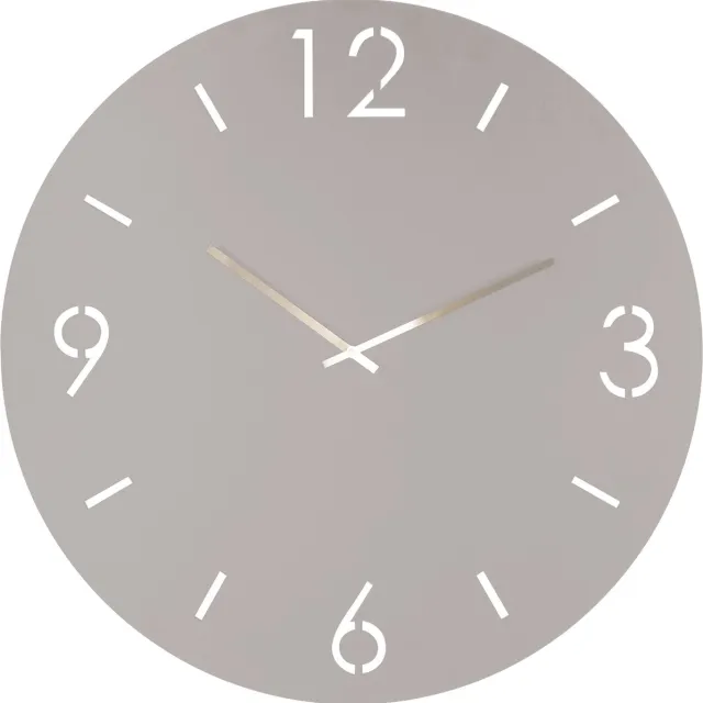 Spinder Design klok Time Ø 60 - Silky Taupe - Staal