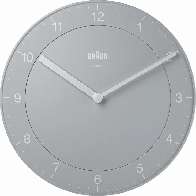 Braun BC06G - Wandklok - Analoog - Grijs