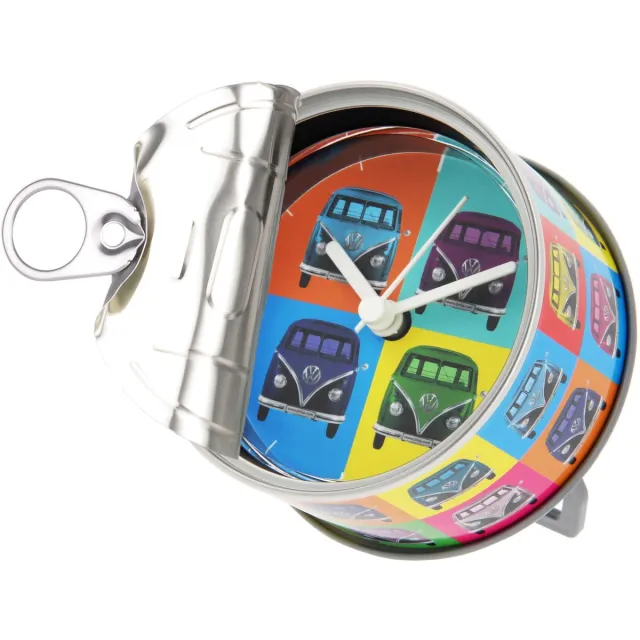 Brisa VW Collection - Volkswagen tafelklok magnetische klok MyClock met VW T1 Bulli Bus T1-motief Kleurrijken