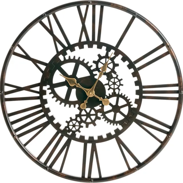 Beliani PETRER - Wandklok - Zwart - Synthetisch materiaal