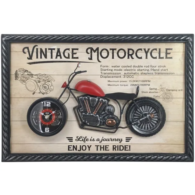 Signes Grimalt motorfiets wandklok ornament Beige