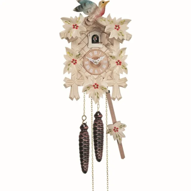Engstler 522/7_QM - Koekoeksklok - Kwarts - Natuur - met muziek - 22 cm Beige