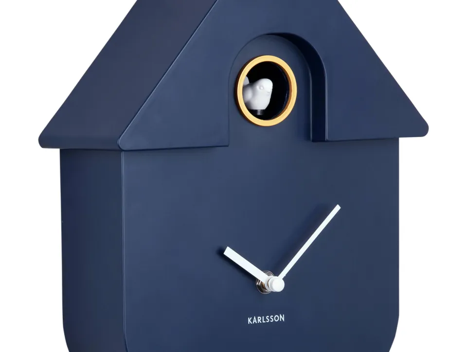 Karlsson Modern Cuckoo wandklok donkerblauw, foto 2