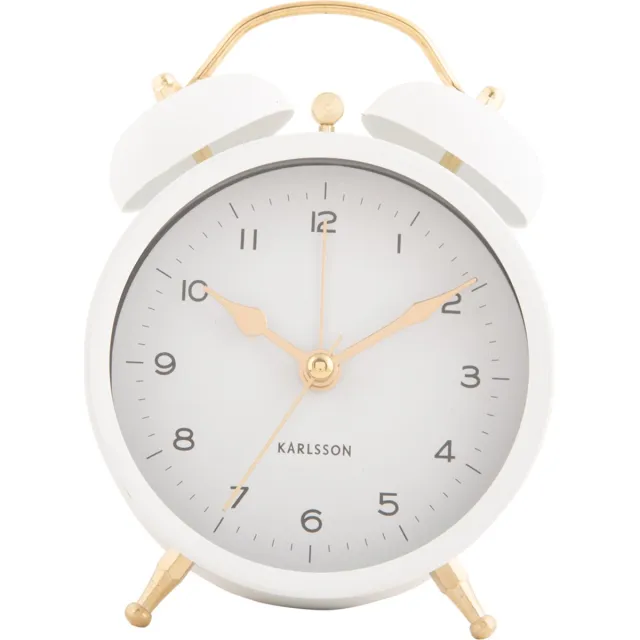 Karlsson Wekker Classic Twin Bell - Wit
