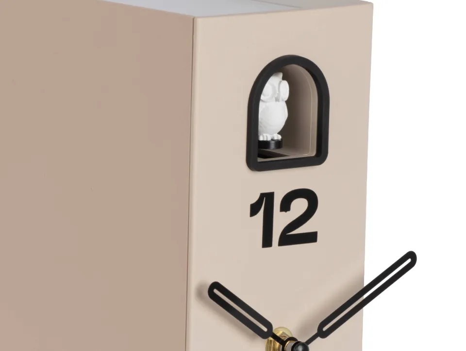 Karlsson Book Owl tafelklok warmgrijs, foto 4