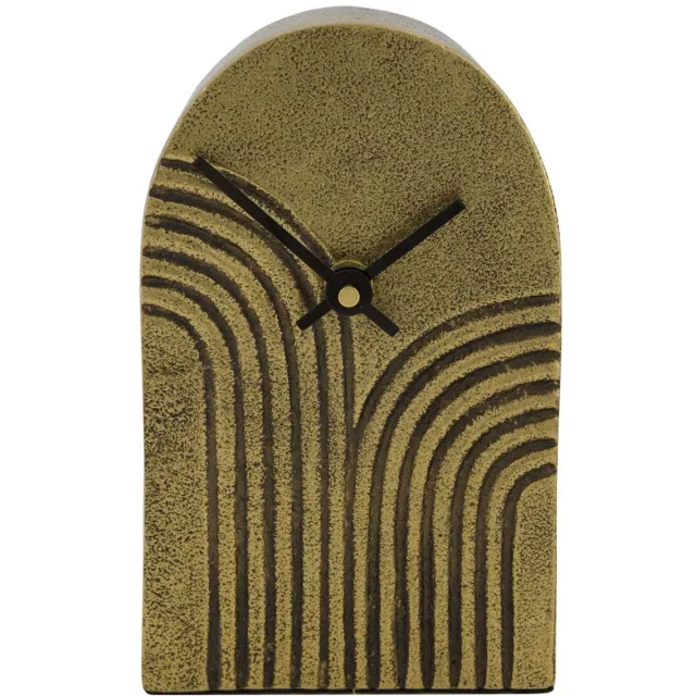 Dijk Natural Collections Klok aluminium goud 10x4x16,5cm