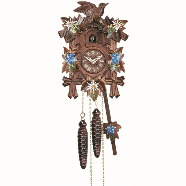 Engstler 522/10 - Koekoeksklok - 1-daags kettinguurwerk - Notenhout - 22 cm Bruin