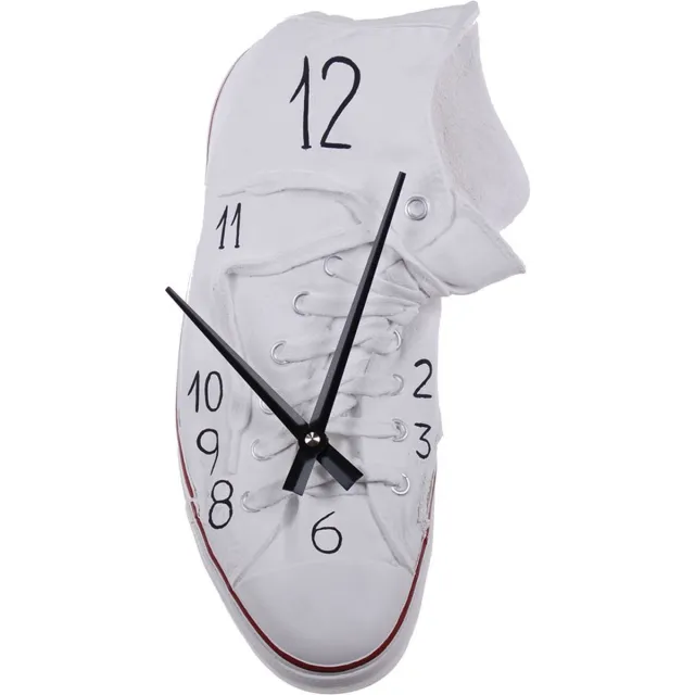 MadDeco Antartidee - klok - sneaker - wit - surrealistisch - polystone - sportschoen - italiaans design - handwerk zie foto