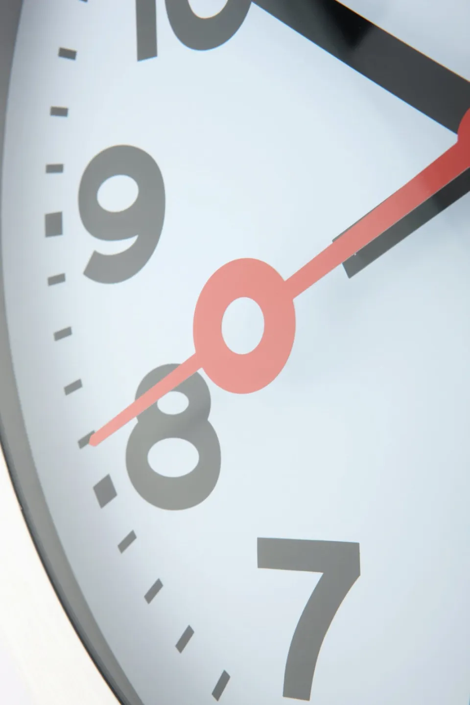 Nextime Wandklok/Tafelklok - Aluminium - 'Stationsnummers', foto 6