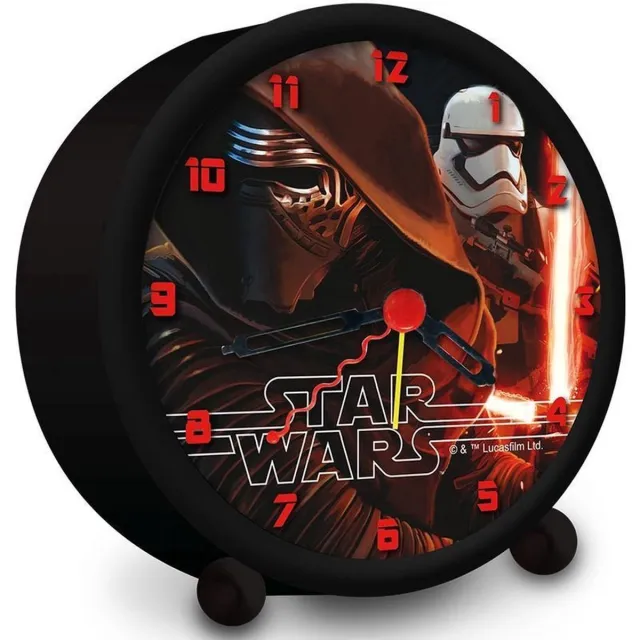 Disney Star Wars Alarm Wekker – 9 cm – Klok voor Kinderen – Darth Vader Multi