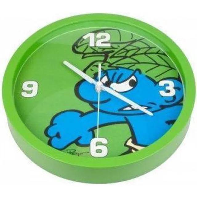 PB Wandklok smurfen groen 25cm