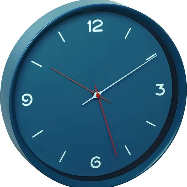 TFA Dostmann TFA DESIGN wandklok blauw 30cm