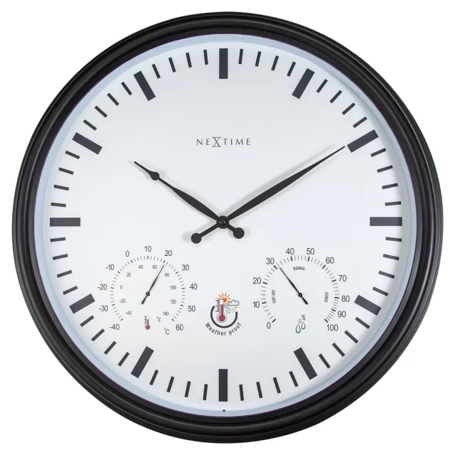 Nextime Weerstation - Wandklok - Weerbestendig - 50,5 cm en Zonnebloem, foto 2