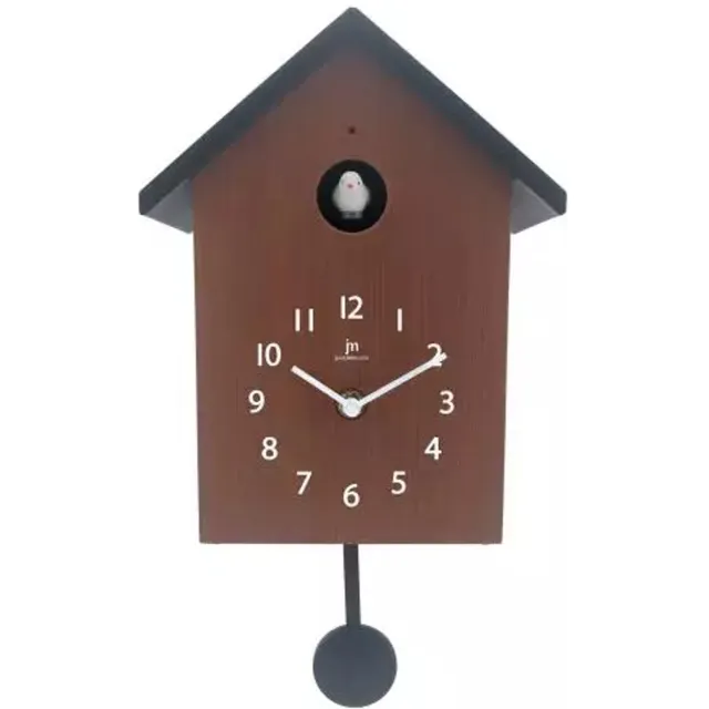 Koekoeksklok Lowell / Just a Minute - leuk kado met duidelijke afleesbare cijfers/ geluid is te regelen / met automatisch nachtafstelling 22:00-06:00 / leuk Vaderdag kado /bewegende slinger ( optioneel ) Quartz cuckoo clock / wandklok / koekkoeksklok bruin / zwart