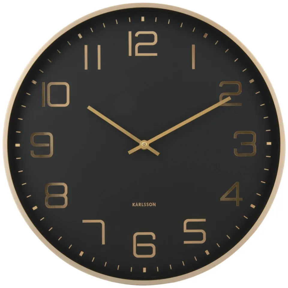 Karlsson Elegance wandklok zwart, foto 2