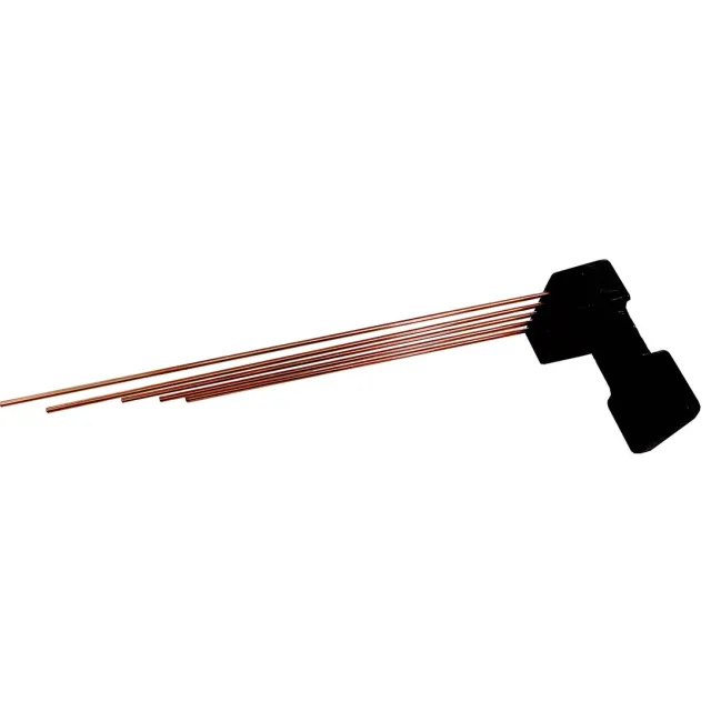 Selva Gong, Westminster, voor wandklok, 5 stangen, geschroefd, langste stang: 25,00 cm Leer