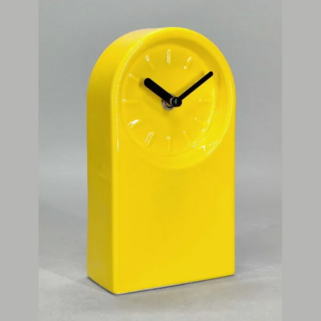 homebound by ky Tafelmodel klok Linea Lemon Geel