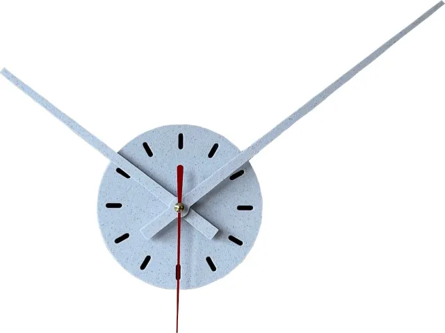 Home 3D Wandklok Stracciatella – Ø35cm- Wandklok modern – Gemaakt met 3D-printtechnologie – keukenklok – Stil uurwerk Wit met een spikkeltje