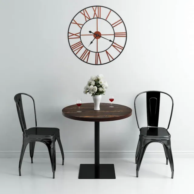 vidaXL Wandklok 58 cm metaal rood, foto 2